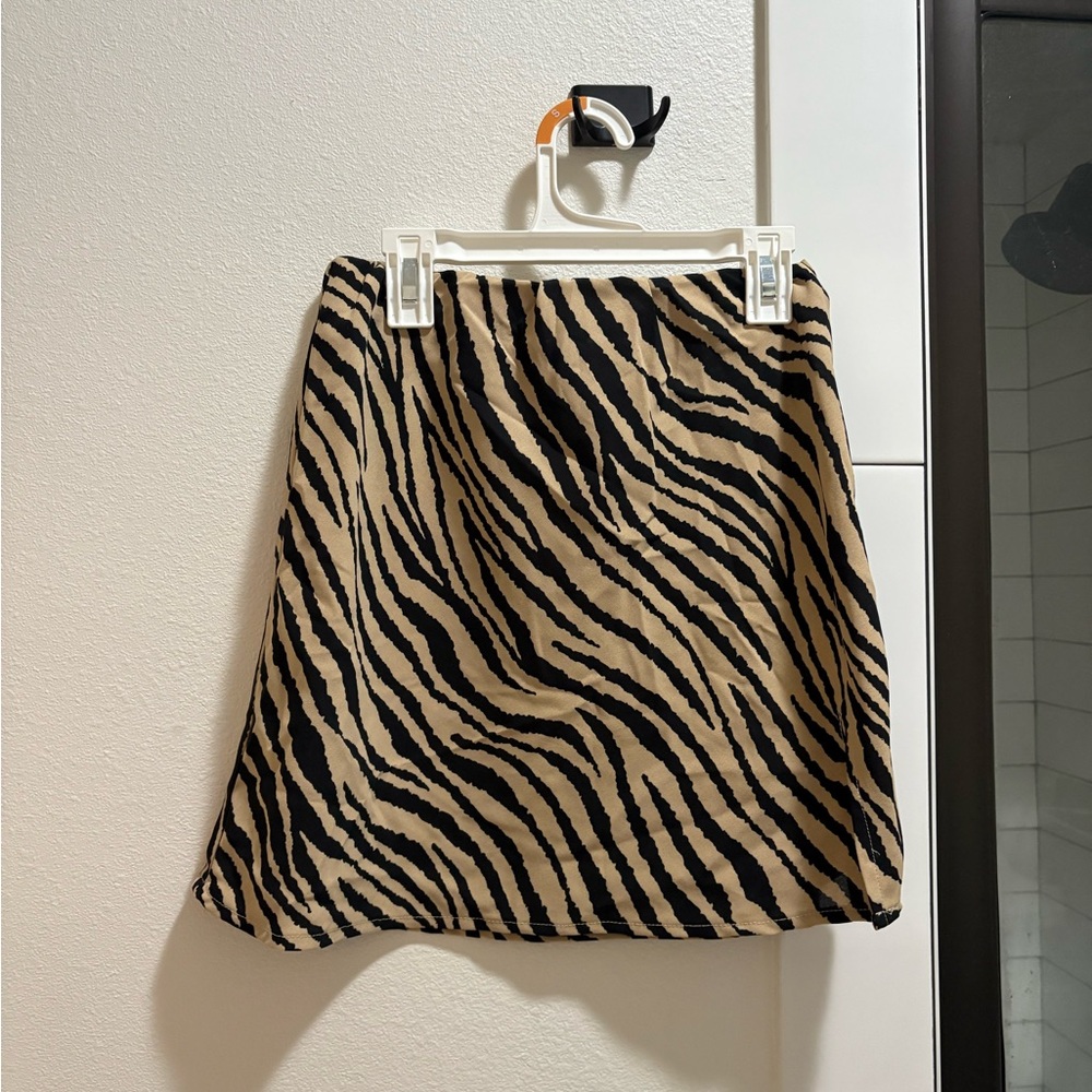 Zebra Print Women's Skirt